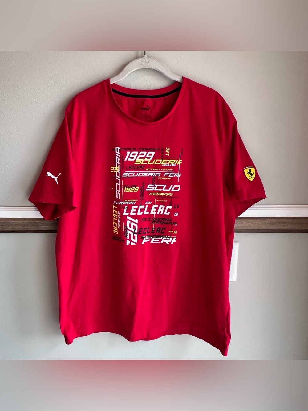 Puma x Ferrari Scuderia 1929 Red Short Sleeve Cotton T Shirt​